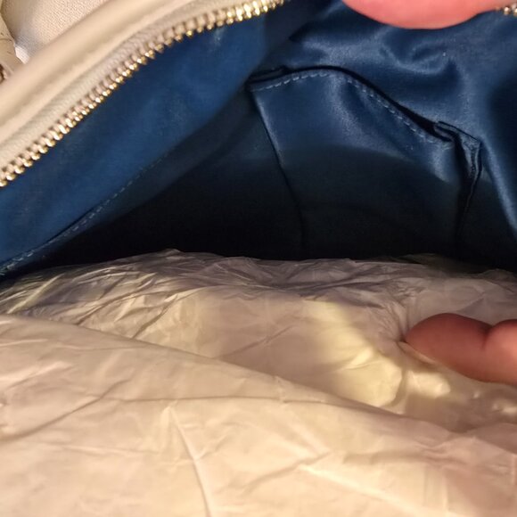 Coach 2011 NWT NEW Sophia Leather Gathered Taupe Satchel Shoulder Bag & Dust Bag - Picture 8 of 14